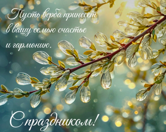 Фото Открытки с Вербным воскресеньем: красивые поздравления с праздником 5 апреля 2026 года 5 - Сиб.ФМ Фото Открытки с Вербным воскресеньем: красивые поздравления с праздником 5 апреля 2026 года 5